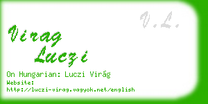 virag luczi business card